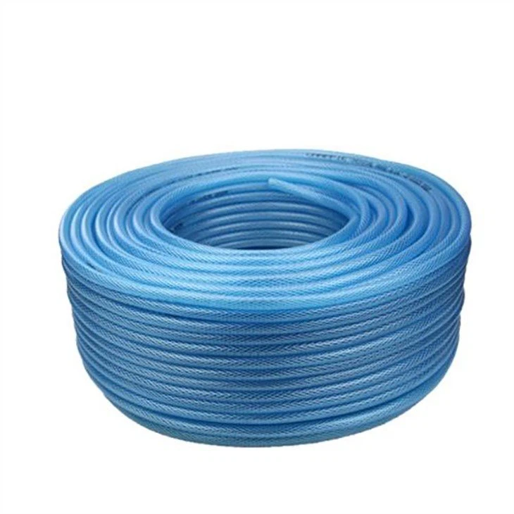 reinforced clear pvc tubing with polyester braid-2